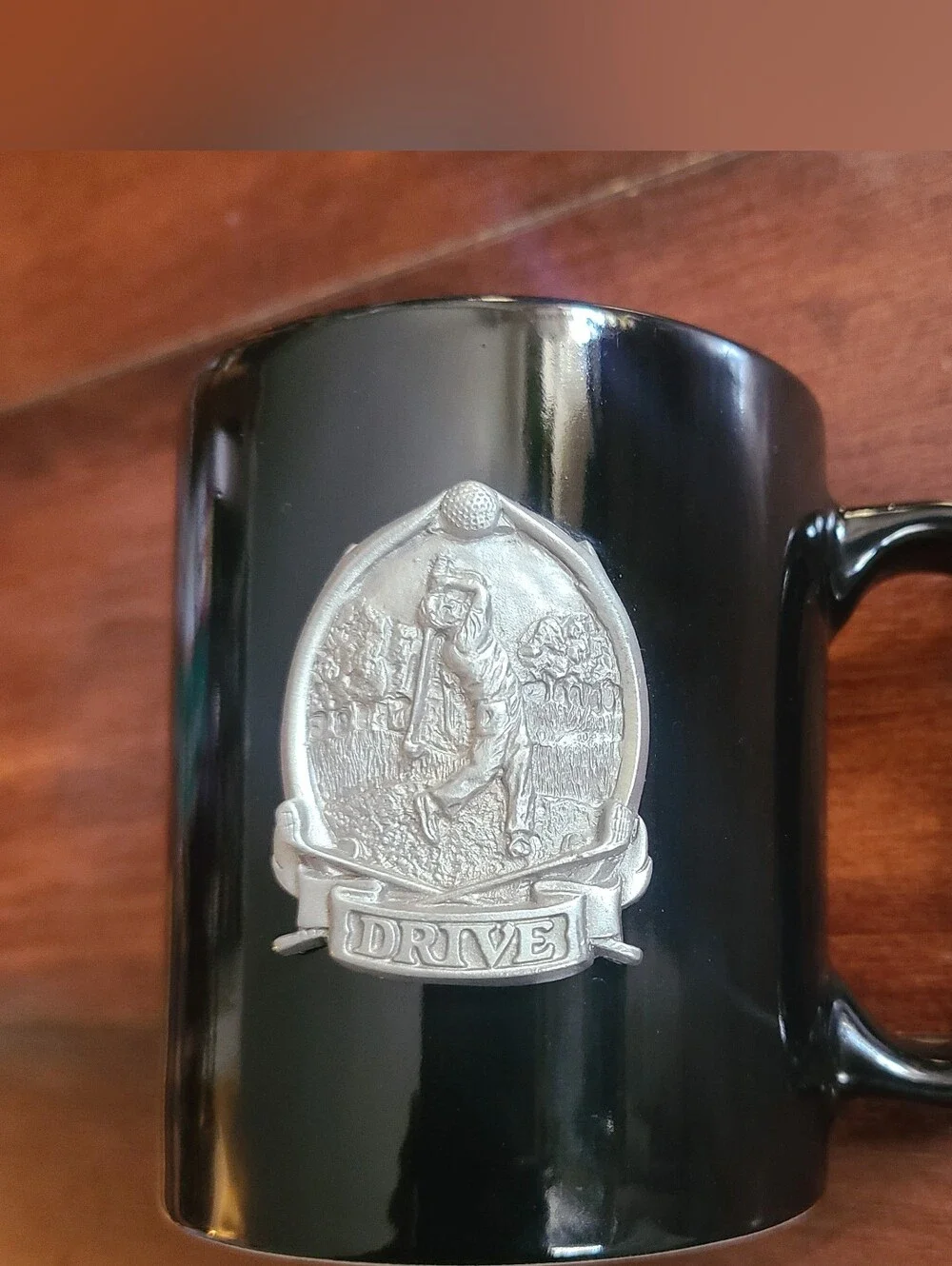 Black Golf Drive Ceramic Coffee Mug